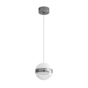 5037/9L L-VISION ODL24 511 никель/прозрачн/молочный/металл/акрил Подвес LED 9W 4000K 480лм RONI