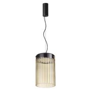 5047/15L L-VISION ODL24 439 черный/светл.янтарный/металл/стекло Подвес LED 15W 4000К 1676Лм PILLARI