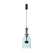 5046/12L L-VISION ODL24 431 черный/голубой/металл/стекло/керамика Подвес LED 12W 4000К 1400Лм PALLETA