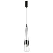 5044/12L L-VISION ODL24 435 глянц.темн.хром/прозрачный/металл/стекло Подвес LED 12W 3000K 1334Лм LUMP