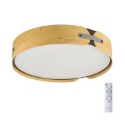 7721/120L AVRA LED SN 058 Светильник металл/пластик/белый/черный/дерево LED 120Вт 3000-6000K D700 IP20 пульт ДУ CORAGGIO
