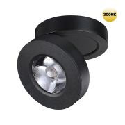 359410 OVER NT24 366 черный Светильник накладной/встраиваемый IP20 LED 5W 220V 3000K 240Лм GRODA