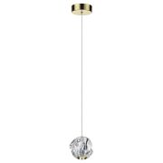 5085/5L L-VISION ODL25 555 золото/прозрачный/металл/акрил Подвес LED 5W 4000K 240Лм JEMSTONE