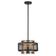 8007/3 MODERNI LN25 251 черный/черный, золотой металл/металл, стекло Подвесной светильник Е14 3*40W 220V Zarina