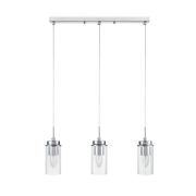 8102/3A COMFI LN25 326 хром/прозрачный металл/металл Подвес Е14 3*40W 220V ISHA