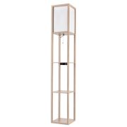 8091/1F COMFI LN25 361 дерево/белый, дерево/текстиль Торшер Е27 1*60W 220V PRACTIC