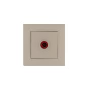 Розетка TV проходная Karea RIZZ крем Makel 88010007