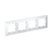 Рамка 4-м AtlasDesign Air бел./дым. бел. SE ATN220104