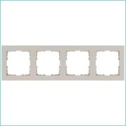 Рамка 4-м G-Classic тауп Jasmart G1004T