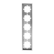 Рамка 5-мест. горизонт. ZIMA сер. матов. LEZARD 704-7400-150