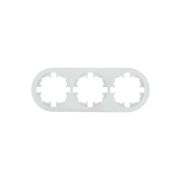 Рамка 3-м OSEN горизонт. круглая бел. LEZARD 744-0200-148