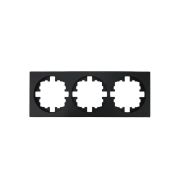 Рамка 3-м OSEN горизонт. квадрат черн. бархат LEZARD 743-4200-148