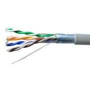 Кабель витая пара F/UTP кат.5E 4х2х24AWG solid Cu PVC Standard сер. (м)