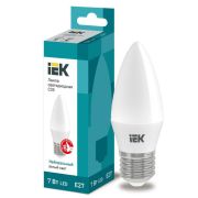 Лампа светодиодная 7Вт C35 свеча 4000К нейтр. бел. E27 230В IEK LLE-C35-7-230-40-E27