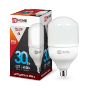 Лампа светодиодная высокомощная LED-HP-PRO 30Вт цилиндр 4000К нейтр. бел. E27 2850лм 230В IN HOME 4690612031071