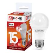 Лампа светодиодная LED-A60-VC 15Вт грушевидная 6500К холод. бел. E27 1430лм 230В IN HOME 4690612020280