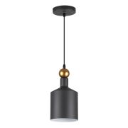 4085/1 PENDANT ODL19 495 темн.серый/золотой Подвес Е27 1*40W 220V BOLLI