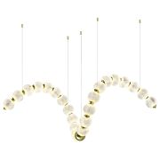 5008/92L L-VISION ODL23 595 золотой/прозрачный/металл/акрил Люстра LED 92W 4000K 4600Лм CRYSTAL