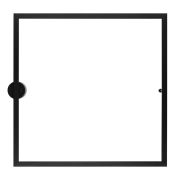 4385/24WL HIGHTECH ODL23 309 черный/металл Настенный светильник IP20 RGB динамическая подсветка ПДУ в комплекте LED 24W 3000K OMEN