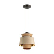 4992/1 PENDANT ODL23 521 св. коричневый/золотой/металл/экокожа Подвес E27 60W KRESSA