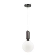 4668/1 PENDANT ODL20 471 черный/белый Подвес E27 1*40W (тип лампы СВЕЧА) 220V OKIA