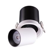 358081 SPOT NT19 470 белый/черный Встраиваемый светильник IP20 LED 12W 3000К 220V LANZA