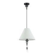 4896/1 MODERN ODL_EX23 163 черный матов./серый/молочный металл/керамика/ткань Подвес E27 1*60W SOCHI