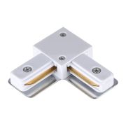 135141 PORT NT22 197 белый Соединитель с токопроводом «L» для однофазного двухжильного шинопровода IP20 220V