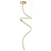 5008/132L L-VISION ODL23 595 золотой/прозрачный/металл/акрил Люстра LED 132W 4000K 6600Лм CRYSTAL