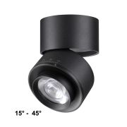 358946 OVER NT22 362 черный Светильник накладной светодиодный IP20 LED 4000К 18W 220V EDDY