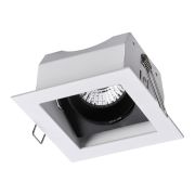 370712 SPOT NT20 482 белый/черный Светильник встраиваемый карданный IP20 GU10 50W 220V GESSO