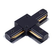 135144 PORT NT22 197 черный Соединитель с токопроводом «T» для однофазного двухжильного шинопровода IP20 220V