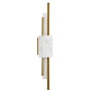 4359/10WL MIDCENT ODL23 221 белый мрамор/золотистый металл Настенный светильник IP20 LED 10W 655Лм 3000K MARMI