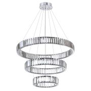 4930/88L L-VISION ODL24 611 хром/прозрачный металл/хрусталь Люстра LED 88W 4000K 10200Лм VEKIA